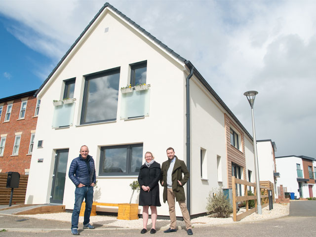 The eco-credentials of Leah and Craig's custom build wowed Kevin McCloud on Grand Designs: The Streets. Photo: Channel 4