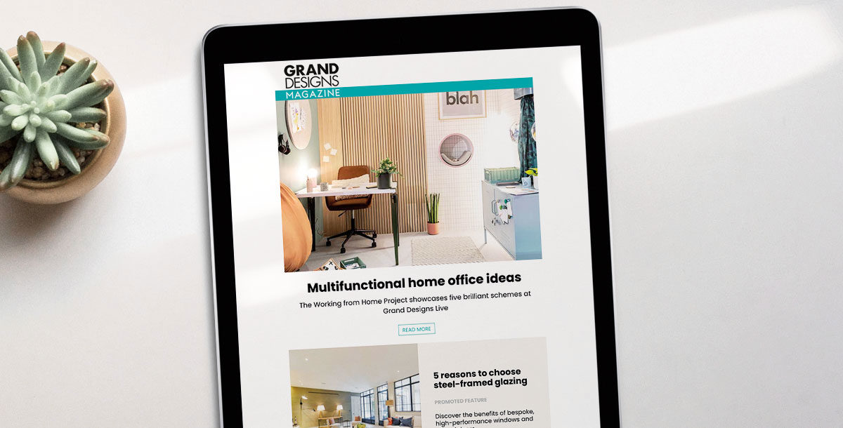 grand designs magazine newsletter sign up page