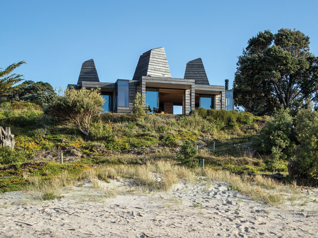 weatherproofed coastal home in Coromandel, New Zealand