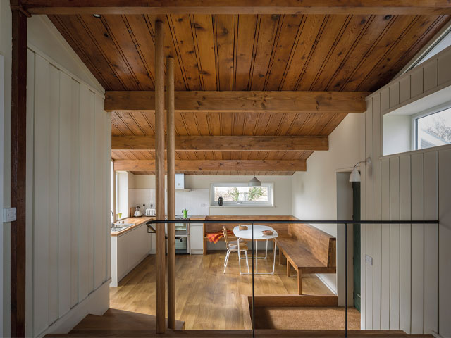 Prefab renovation on marsh land in Riverchapel, County Wexford, Ireland