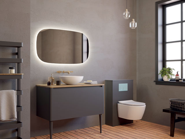 Crosswater backlit bathroom mirror