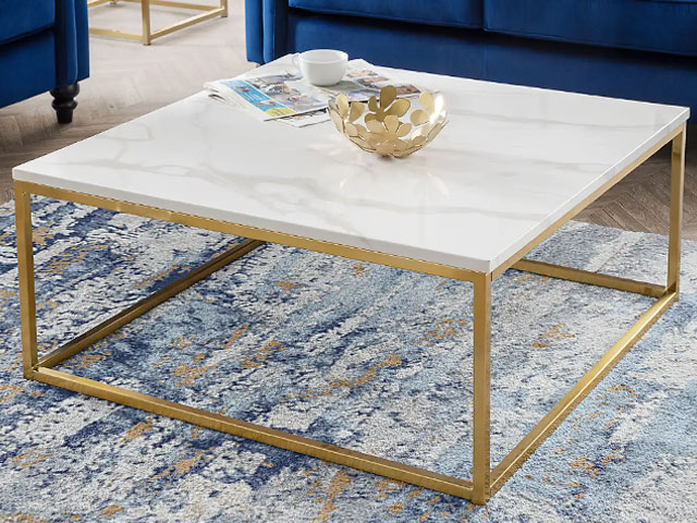 marble topped coffee table from Dunelm