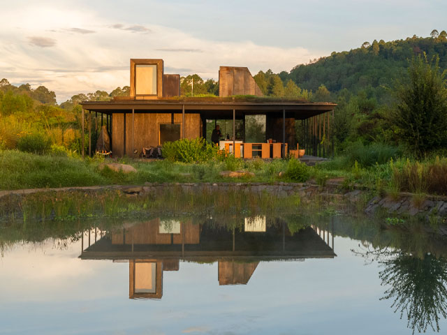 water self-sufficiency: this home on a nature reserve in mexico harvests rainwater