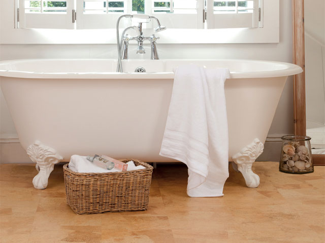 cork bathroom flooring