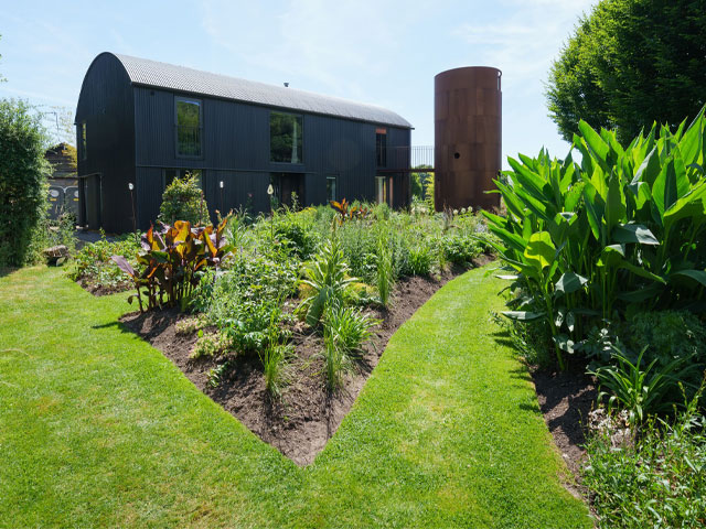 The Dutch Barn in West Sussex by Sandy Rendell Architects is an impressive barn conversion