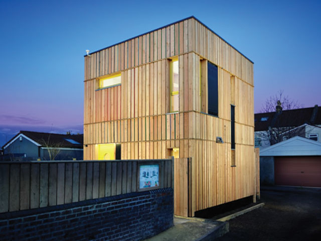 The Snug Home: tiny zero carbon house clad in wood 