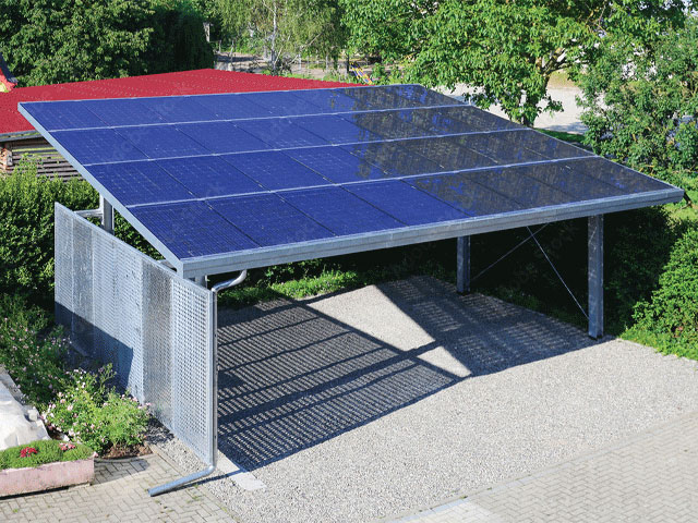 Solar Carport A residential solar carport