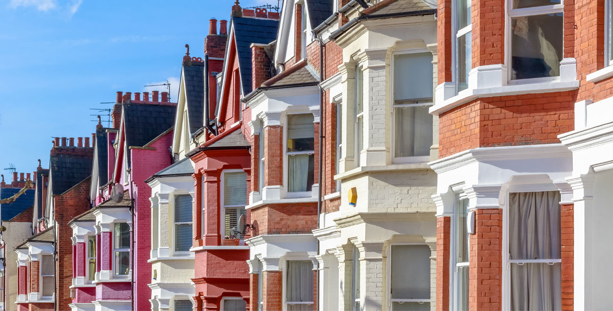 Terraced houses in London