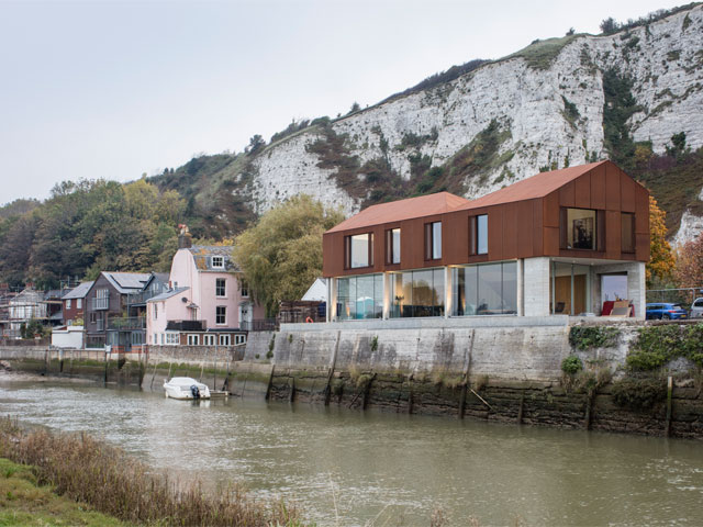River Ouse glass house in Lewes, east Sussex. Photo: Richard Chivers