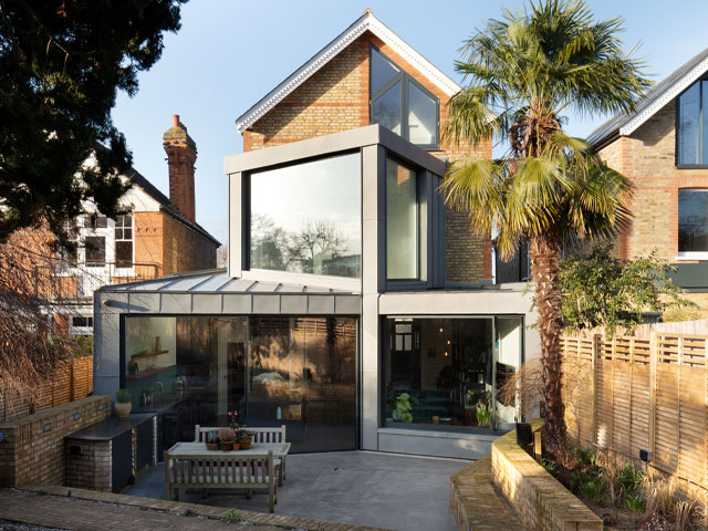 60sqm zinc-clad exterior in Kingston, south London. Photo: Nick Kane