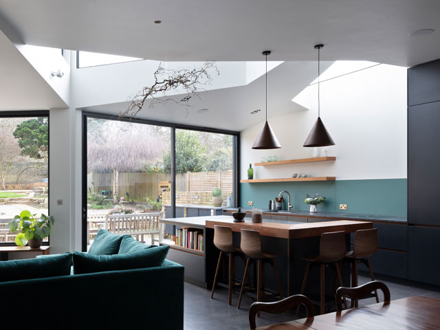 The extension was built on a steel frame as part of a complete refurbishment. Photo: Nick Kane