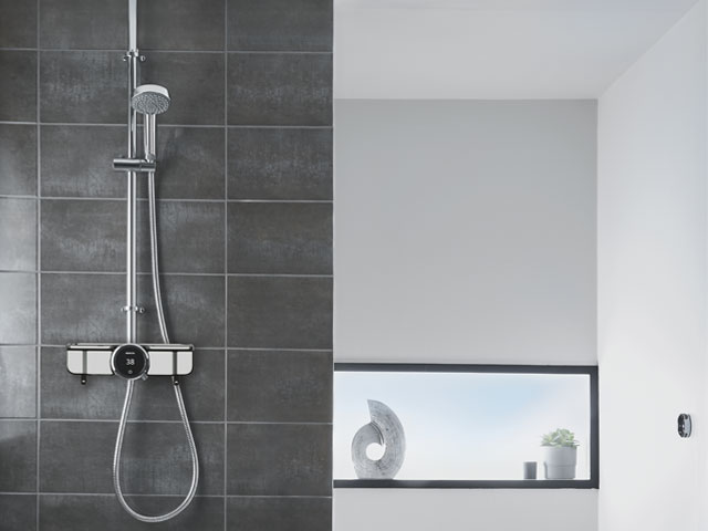 Quartz-smart-shower by Aqualisa simple bathroom update