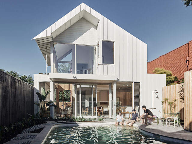 The five-bedroom Victorian house in Melbourne, Australia knocked down a previous 1980's extension. Photo: Peter Bennetts