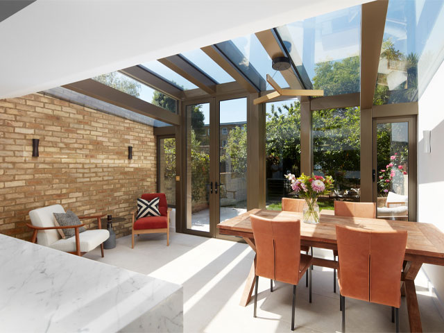 This single-storey extension to this two-bedroom house required planning permission advice as it was in the Canonbury conservation area. Photo: Scenario Architecture