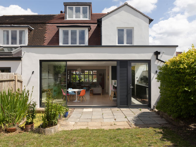 The Sheen home was remortgaged it to finance a loft conversion, adding two bedrooms. The project cost less than £120,000, but they saved money by doing lots of the work themselves. Photo: ABL3 Architecture. How to raise funds.
