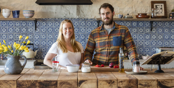 Grand Designs Ed and Vicky now in their Somerset cowshed kitchen