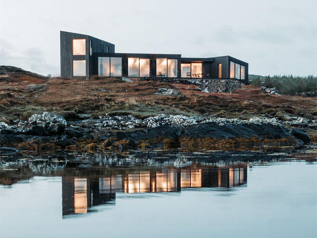 The home in the Outer Hebrides has Passivhaus standards of airtightness and insulation. Photo: Koto