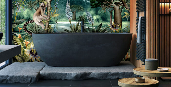 maximalist bathroom