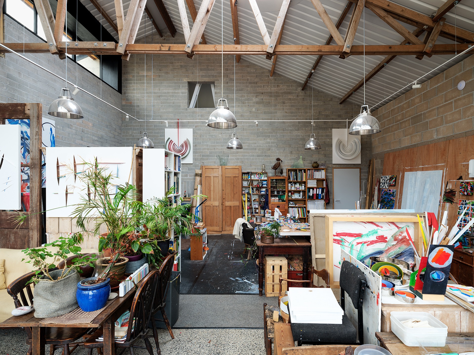 Artist's studio in Cowshed - House of the Year shortlisted home 2023
