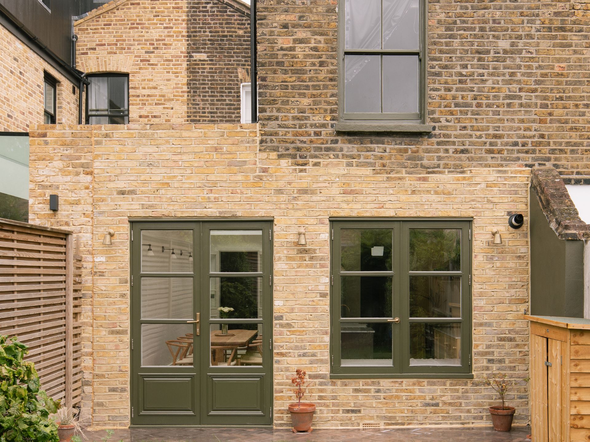 Victorian extension with traditional doors and windows