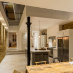 Victorian side return extension with a glass roof