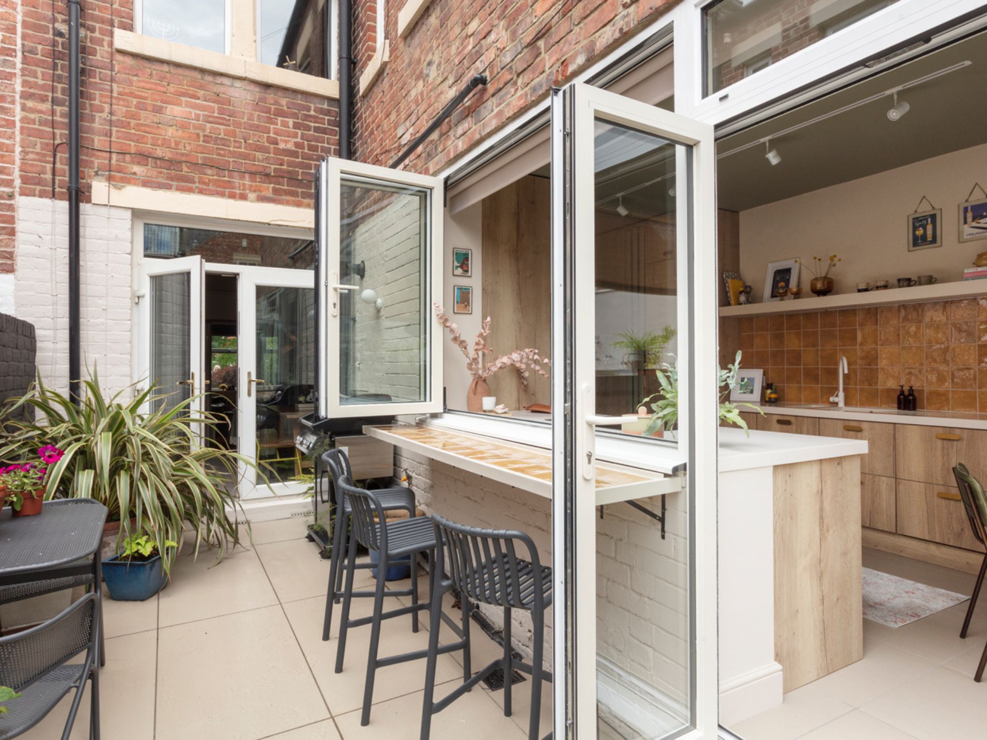 View of a Victorian house extension that didn't add any space