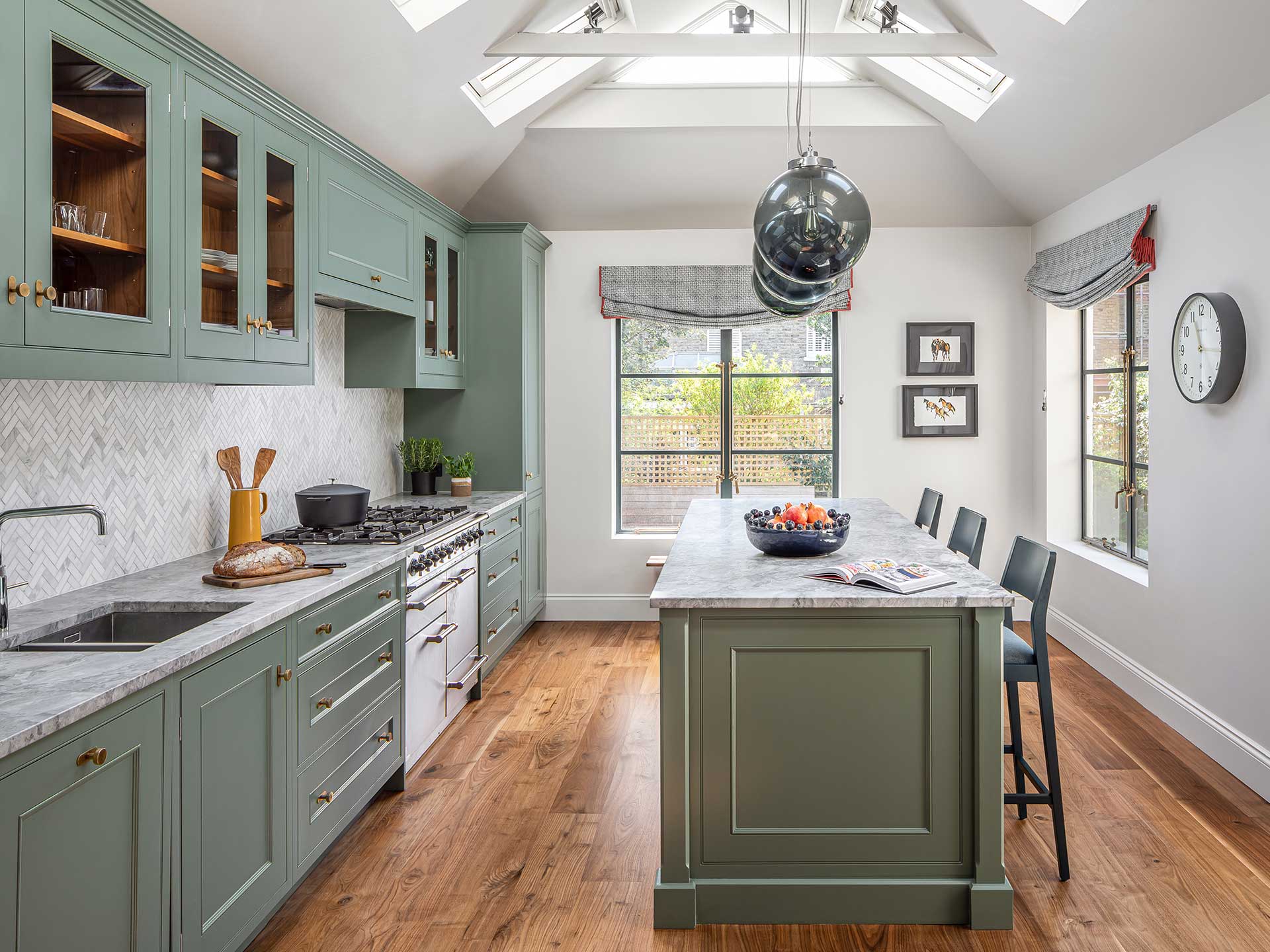 Skylights and rooflights can flood light into your kitchen
