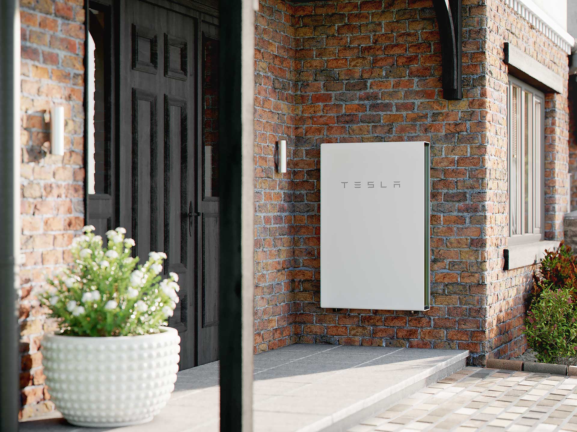 The Tesla Powerwall can be used indoor or outdoors