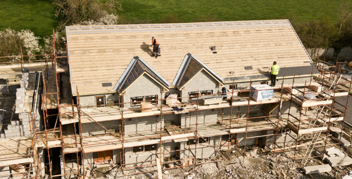 A house being built