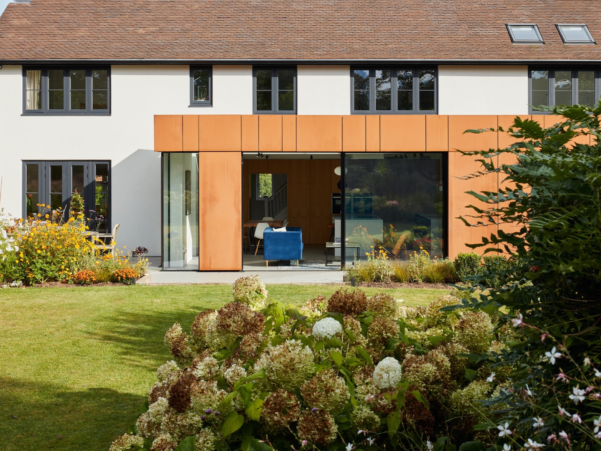 New build home with Cor-ten steel cladding by Stylus Architects