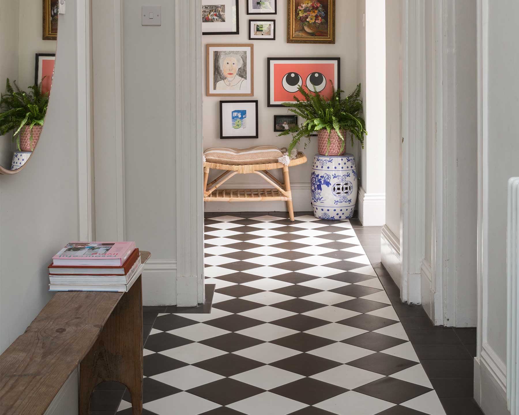 Chequerboard is a Victorian tiling idea that is unlikely to go out of fashion