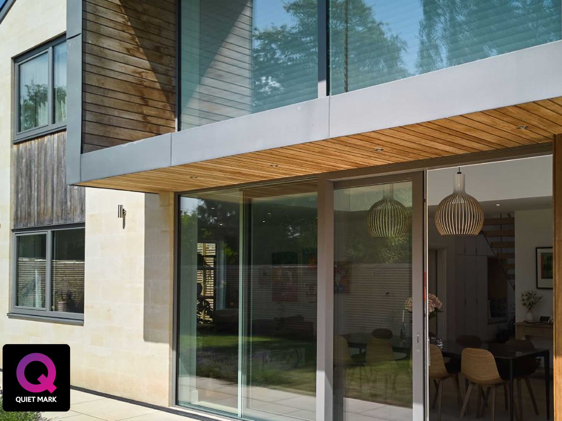 Triple-glazed glass can dramatically reduce the noise in your home