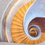 Spiral staircases as a stair decorating idea will never go out of fashion