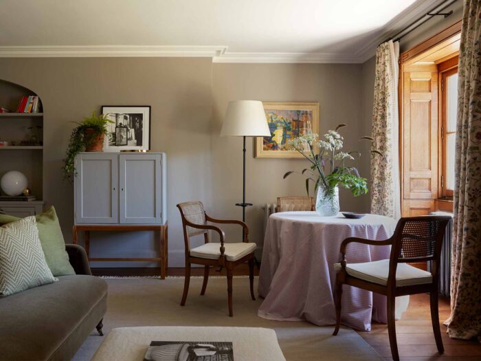 The chamber rooms look out the grounds at Heckfield place and are a home from home