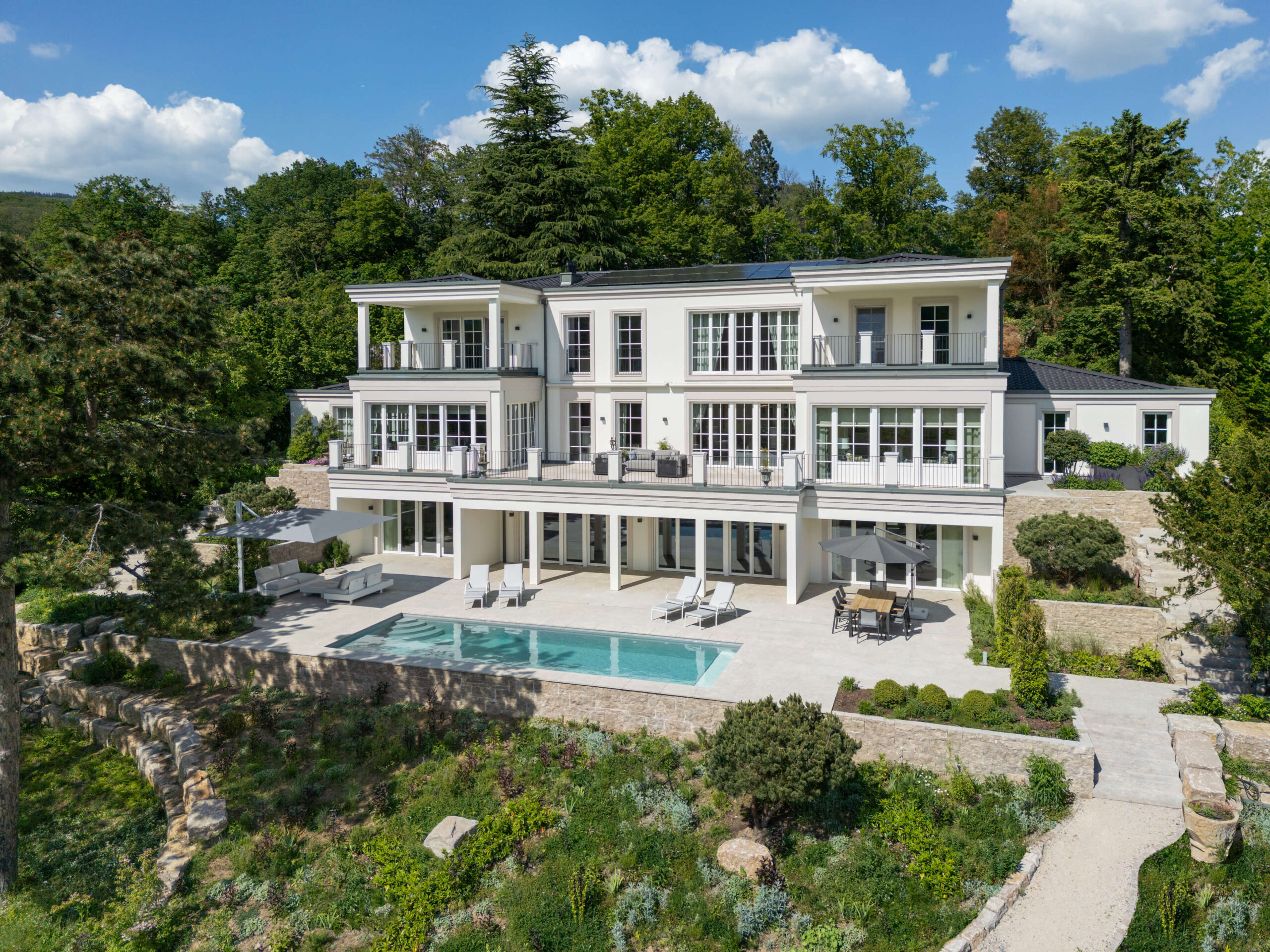 A classically-inspired modern mansion in Germany