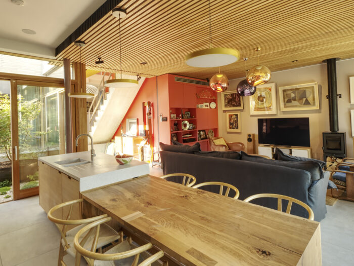 The kitchen/diner area in the Sydenham self-build