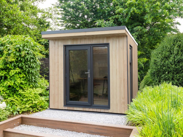 A small garden room in a garden