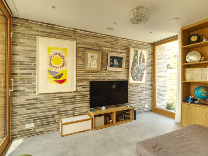 The sitting room at the Sydenham self-build