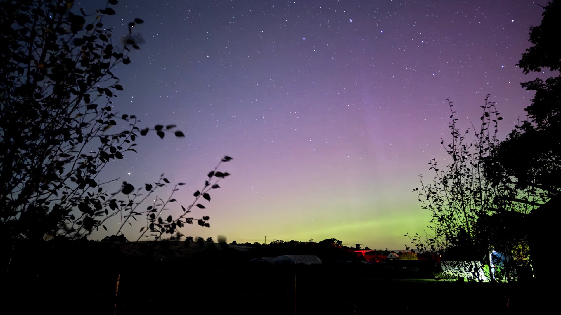 A clear night sky near Wark