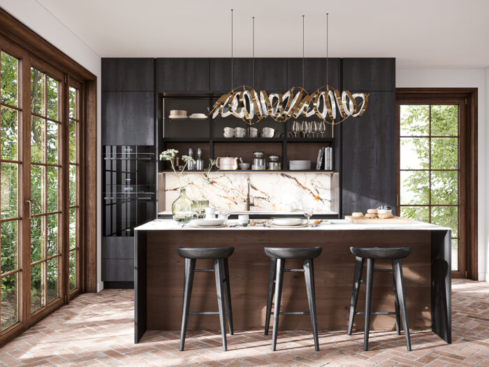 A stylish modern kitchen