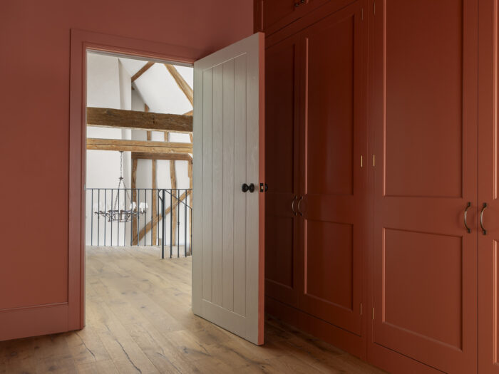 A room painted red