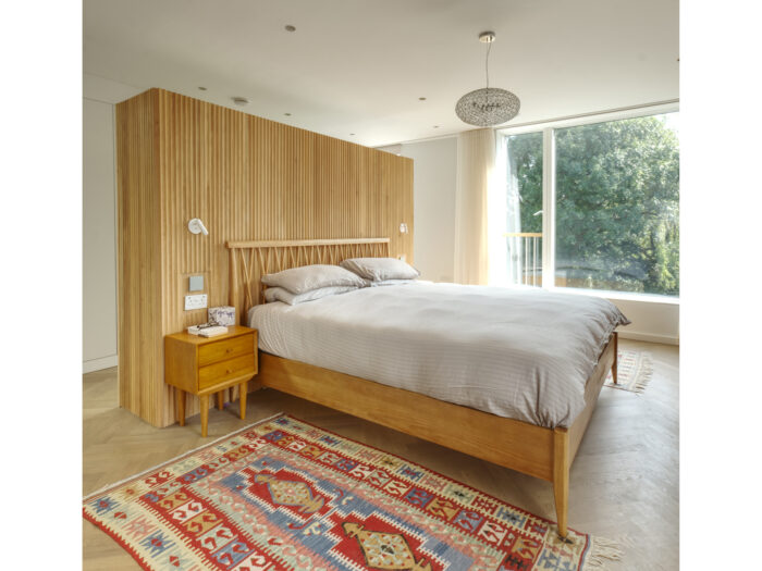 Master bedroom in Sydenham self-build