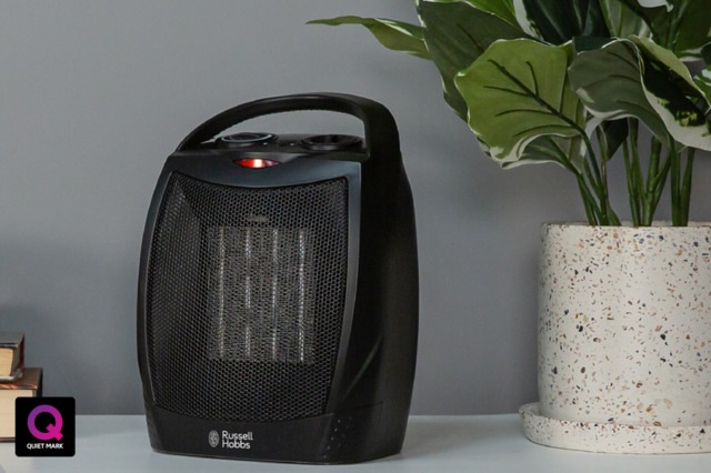 Russell Hobbs portable ceramic heater black