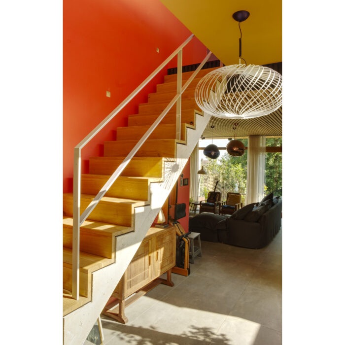 The staircase at the Sydenham self-build