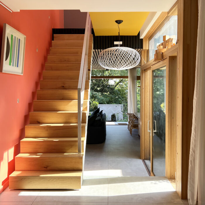 Staircase at Sydenham self-build