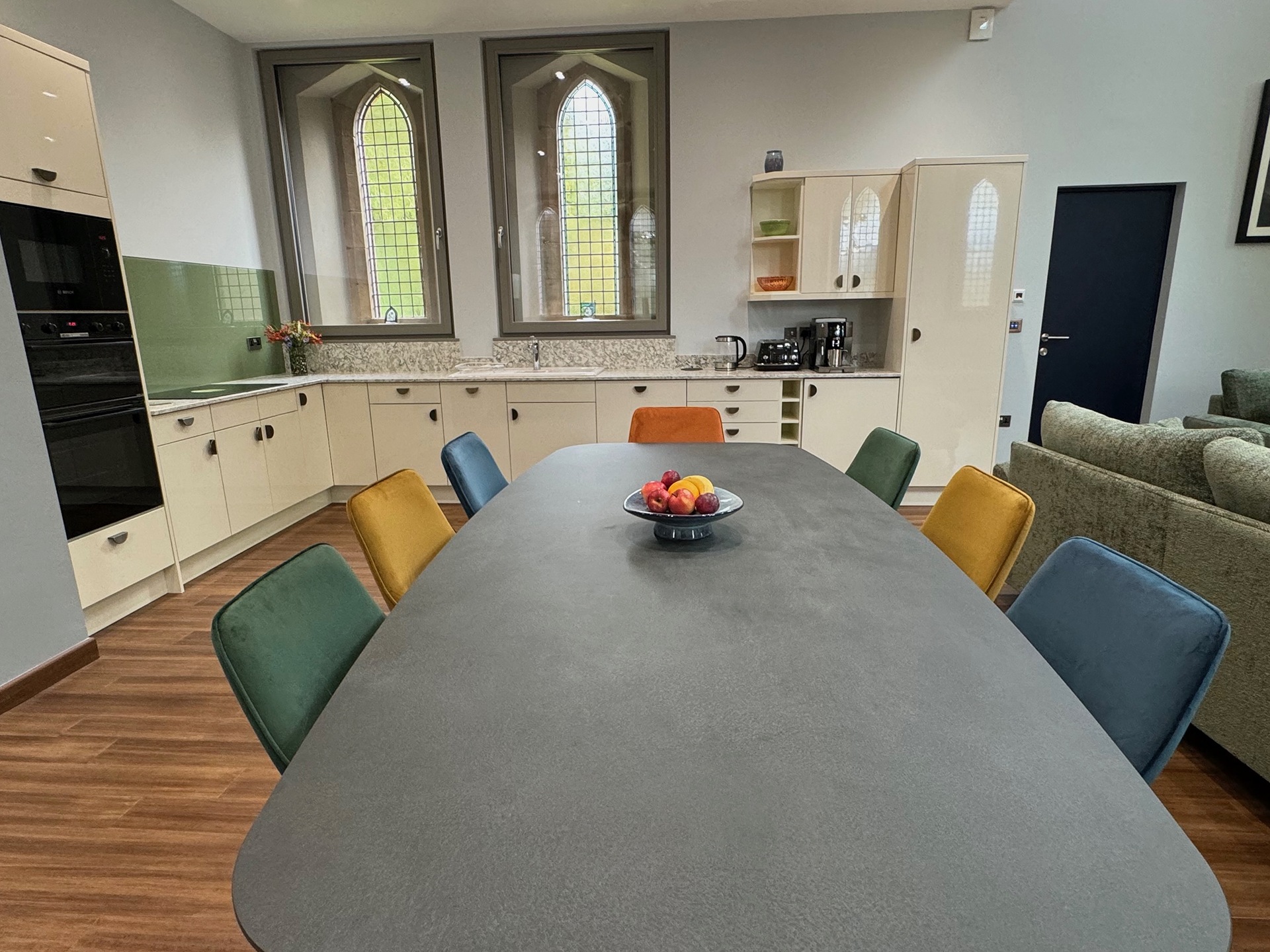 The kitchen at Warksburn Old Church