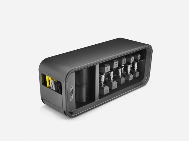 TechnoGym bench on white background