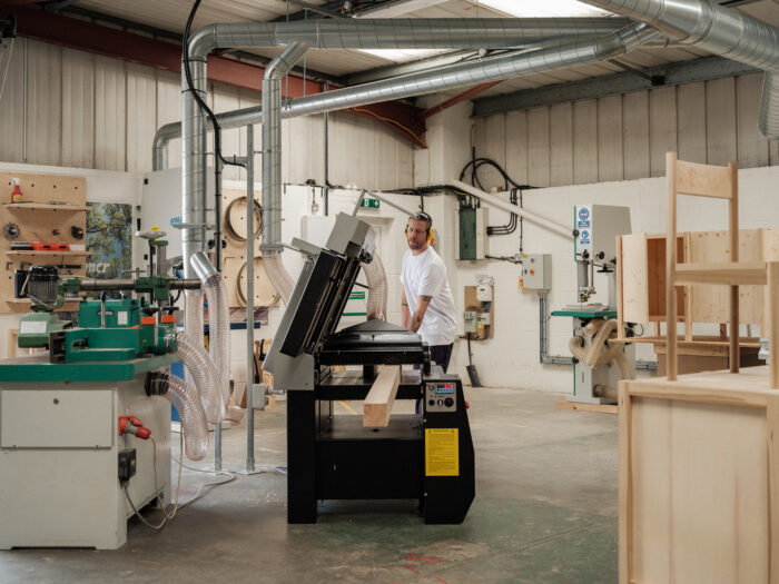 working in the workshop Freestanding kitchens