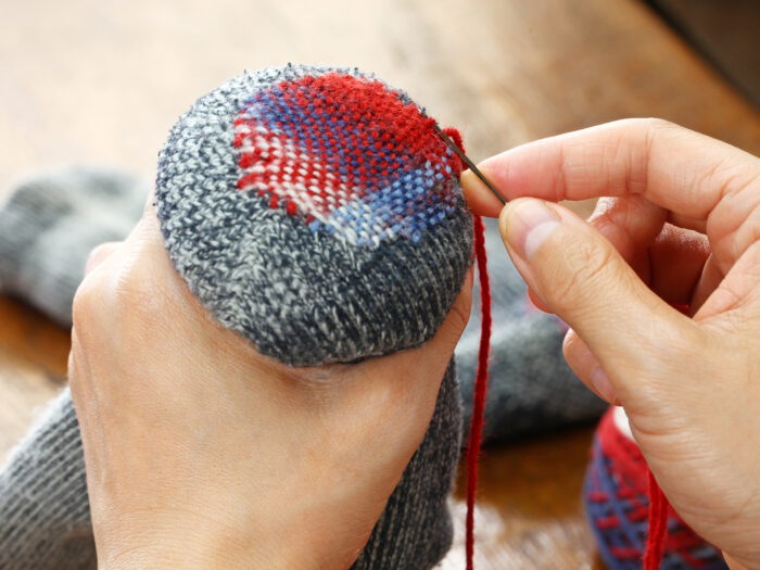 darning clothes