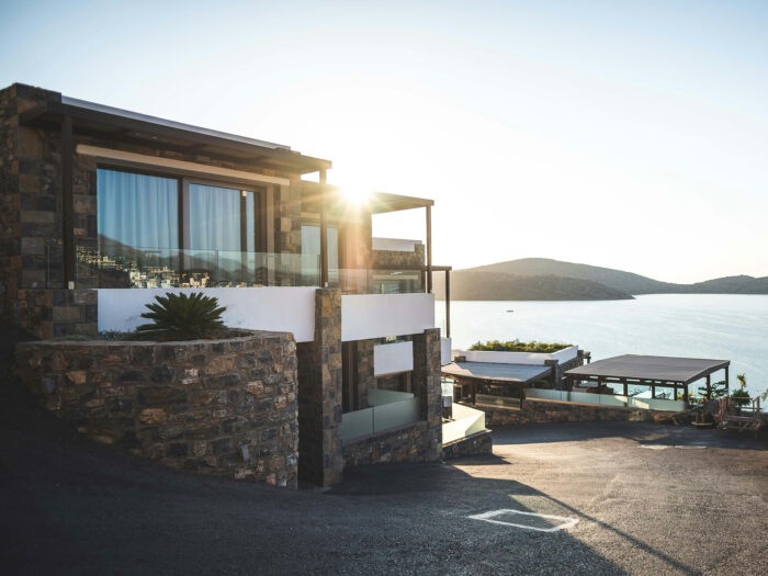 A house overlooking the sea